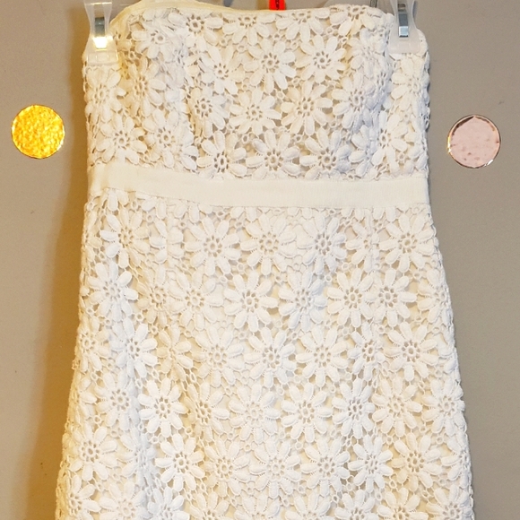 Lily Pulitzer White Strapless Dress